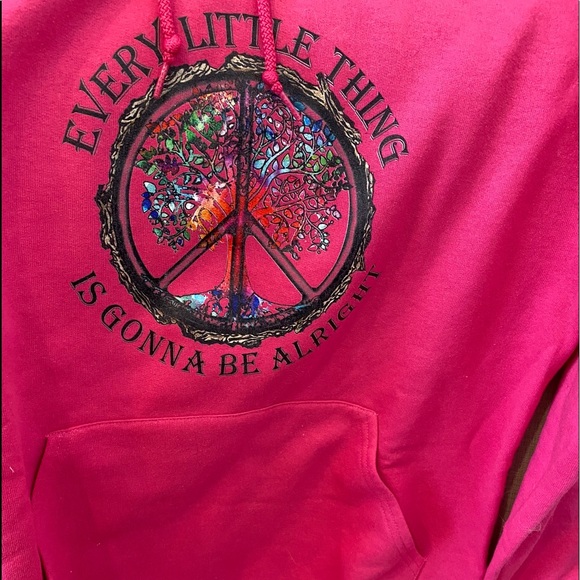 Bob Marley Woman’s Hot Pink Sweatshirt - Picture 1 of 5